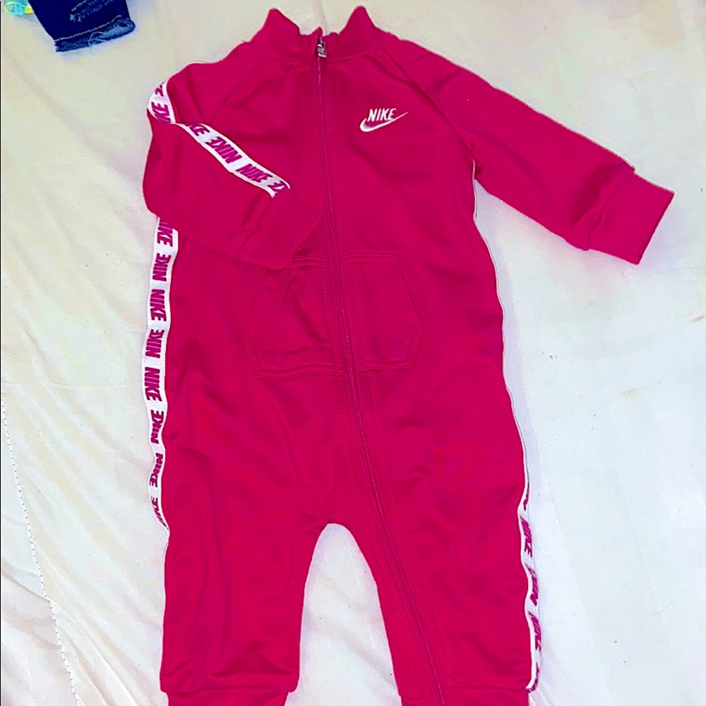 HotPink Nike one piece body suit 6months